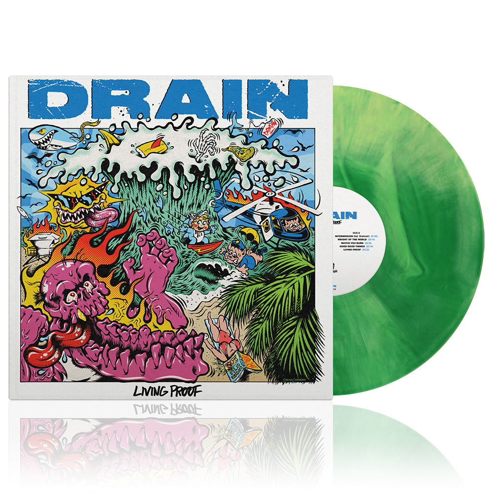 Drain (Living Proof) Kelly Green/Easter Yellow Galaxy Vinyl