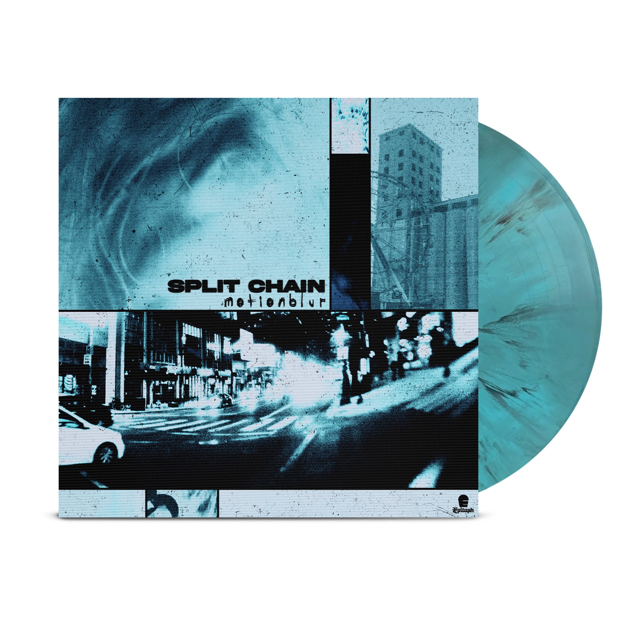 Split Chain (motionblur) Turquoise Marble Vinyl